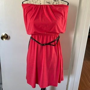 NWT: Three Pink Hearts strapless summer dress ~ Size L